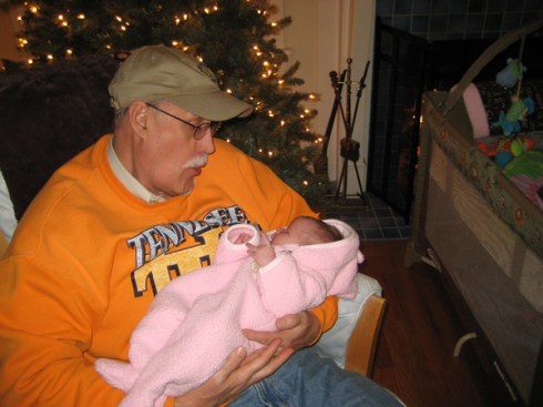 Jackie with her Grandfather Burns