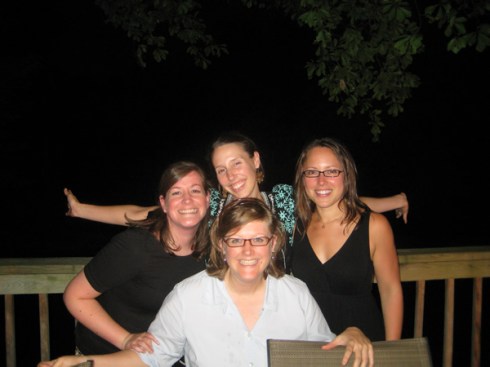 Katie with Sarah, Sarah, and Sara